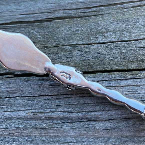 Celtic Lion Torc Necklace .925 Sterling Silver w/ genuine Hematite gem USA - Picture 11 of 15